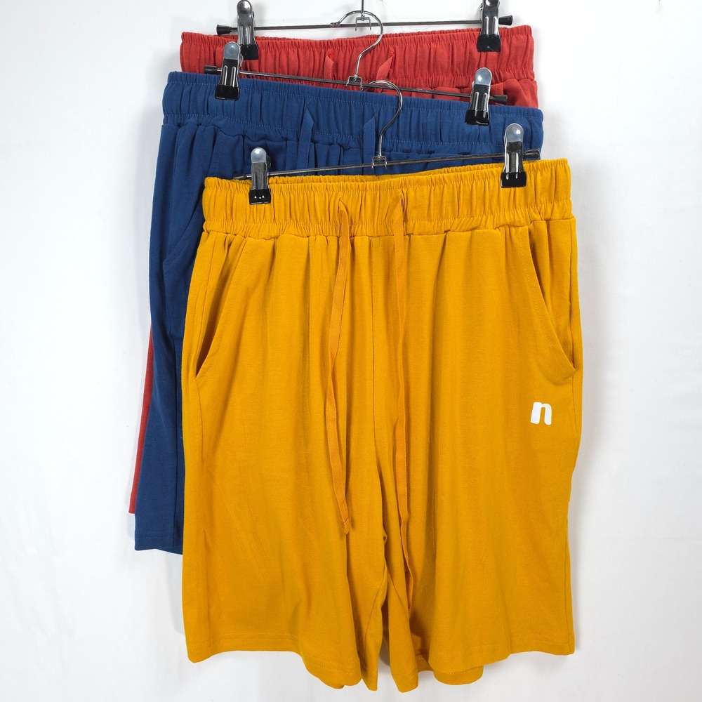 Neer Shorts Athletic Cozy Lounge Set of 3 Women M Drawstring Multicolor Pockets